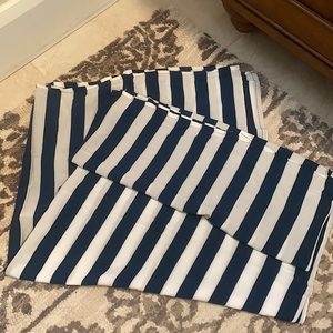 Mikoh Kainoa sarong, white and dark teal stripe